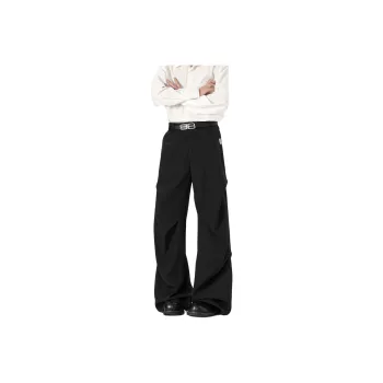 RICE NINE TEN Suit Trouser Unisex Black Extended Length