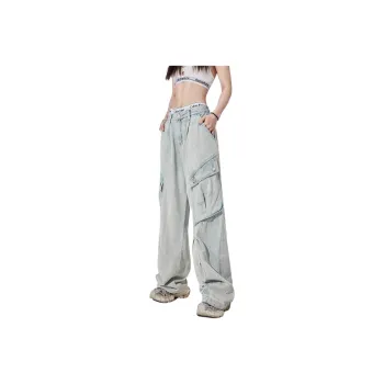 ALL IN Cargo Pants Unisex Vintage Blue