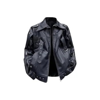 KIRHNE Leather Jackets Unisex