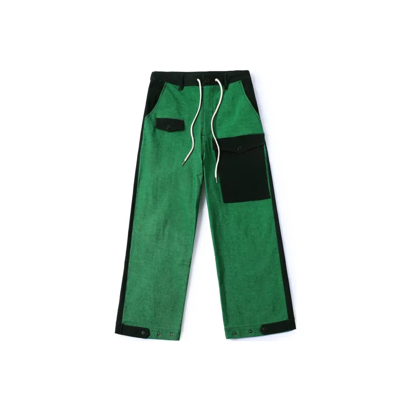 FRIED RICE Casual Pants Unisex Green-0