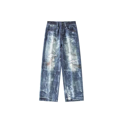 NVRFRGT Jeans Unisex Dark Blue