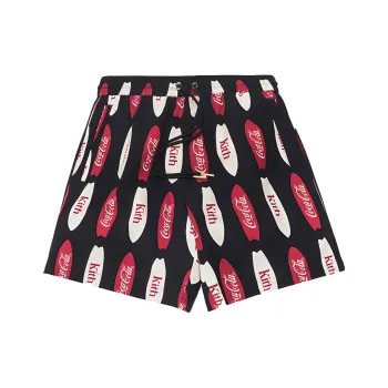 KITH X Coca Cola Surf Board Print Hardaway Short