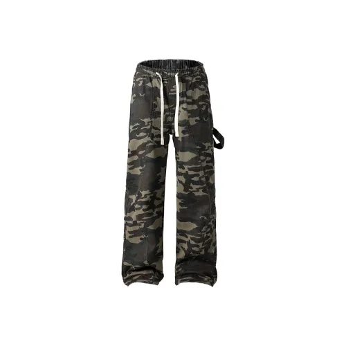 Warrior Ride The Wind Collection Open Ended Smile Collection Jeans Unisex Camouflage
