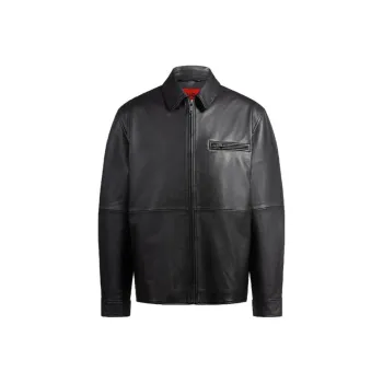 HUGO BOSS Zip up Leather Jacket