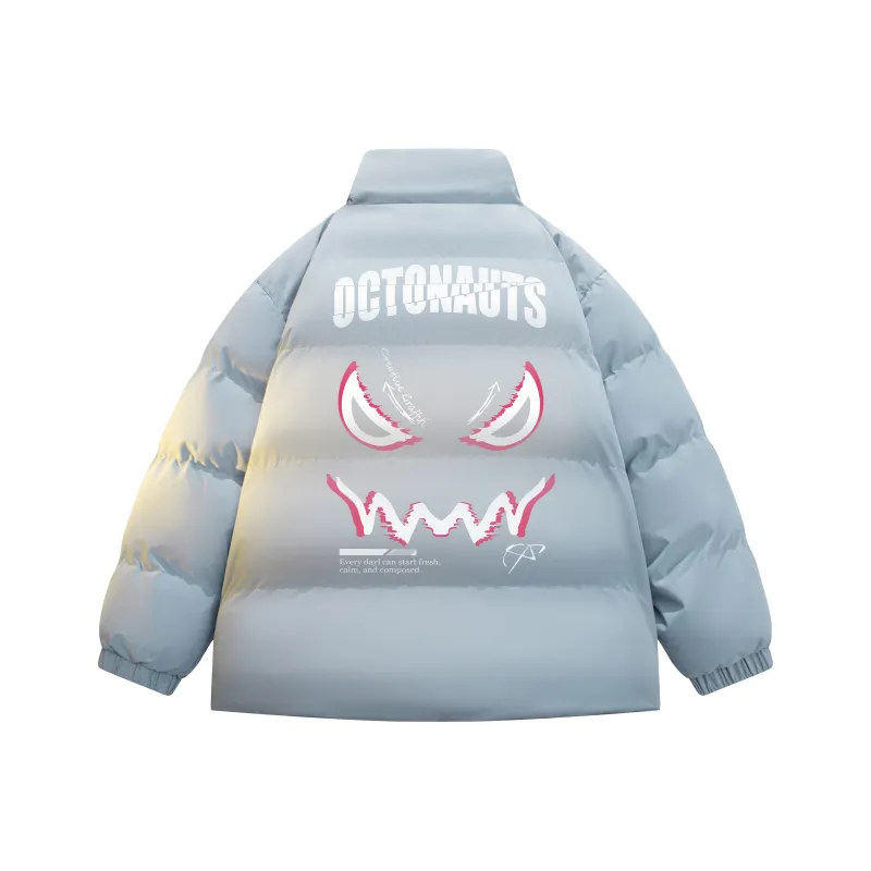 Small Columns Under The Sea Puffer Jacket Unisex-14