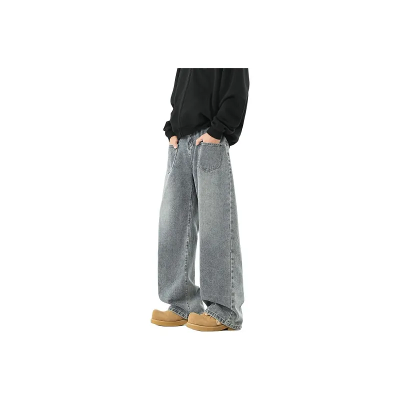 Warrior Huichao Bordeaux Red Jeans Unisex-6