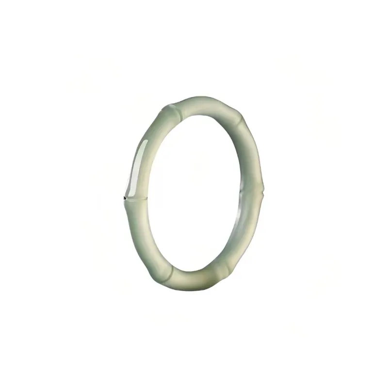BYTHERE Hetian Jade Rings Pale Greenish White Jade Women's-0