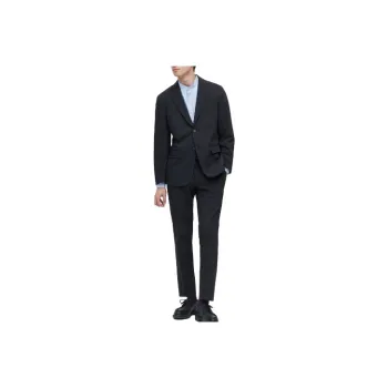 UNIQLO Suit Trouser Men's Navy Blue