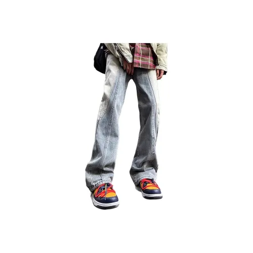 Dance With Wolves Jeans Mens Black Gray Blue