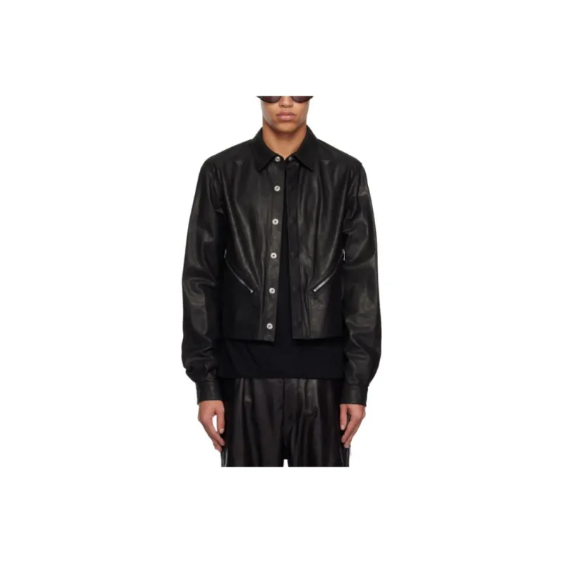 RICK OWENS Leather Jacket-0