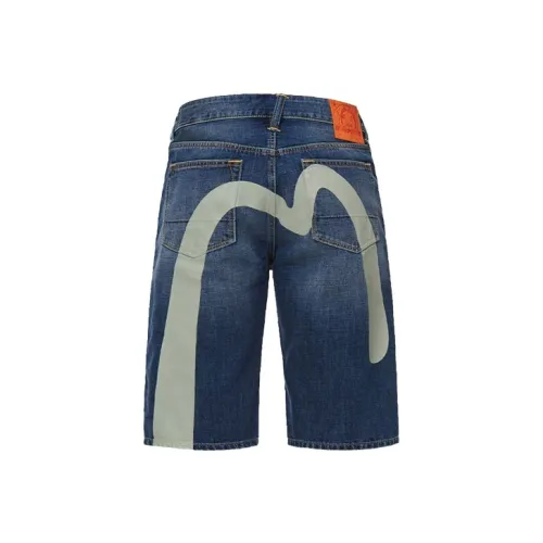 EVISU Denim Shorts Men Blue