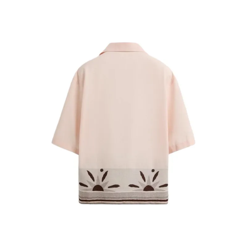 ZARA Shirt Men's Light Pink Red-1
