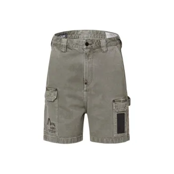 EVISU Denim Shorts Men Gray