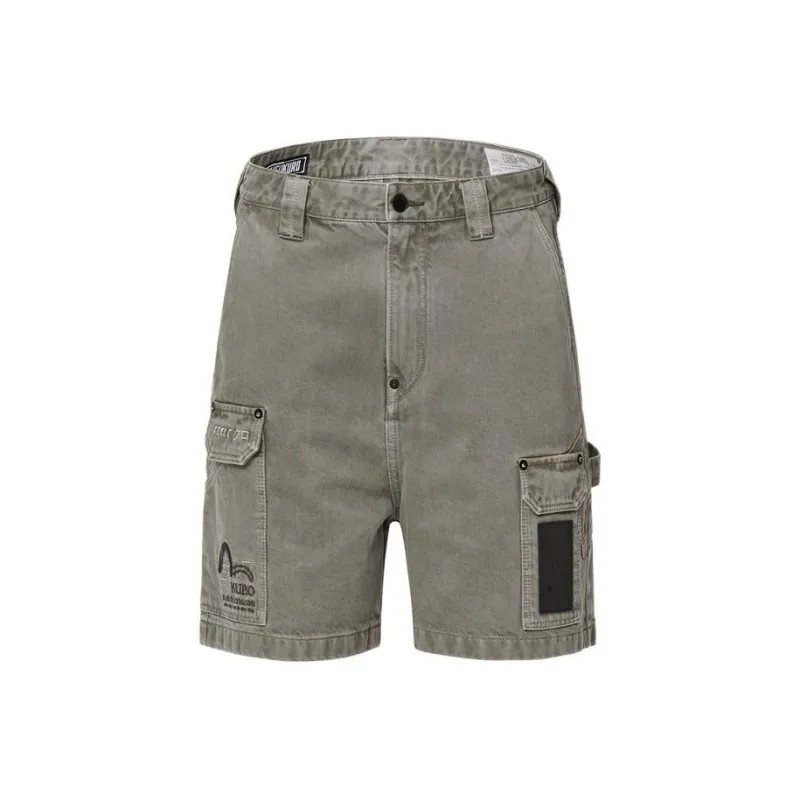 EVISU Denim Shorts Men Gray-0