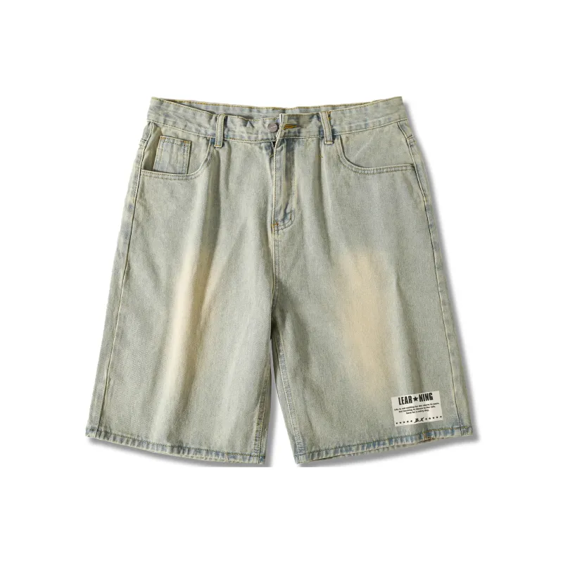 B.X Denim Shorts Unisex-8