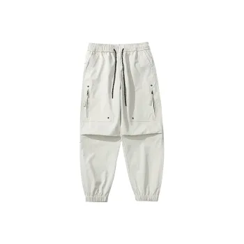 33TH Cargo Pants Unisex Snow Mountain White
