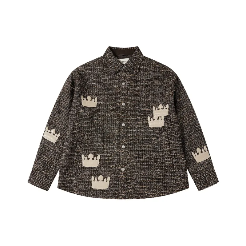 GF Ferré Jackets & Coats Unisex Brown With Print-0