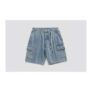 NONEVENT Denim Shorts Unisex Blue