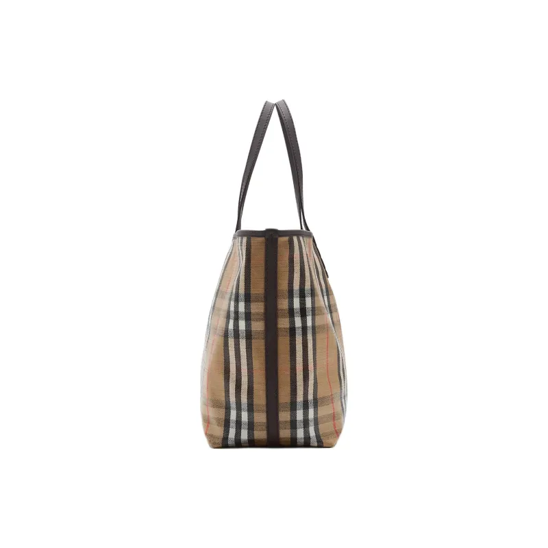 Burberry Cotton Tote Bag, Shopping Bag, Shoulder Bag Medium Size Women's Sand-2