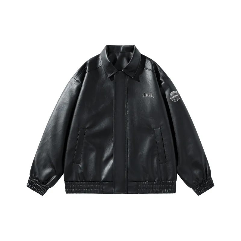 Jeep Leather Jackets Unisex-0