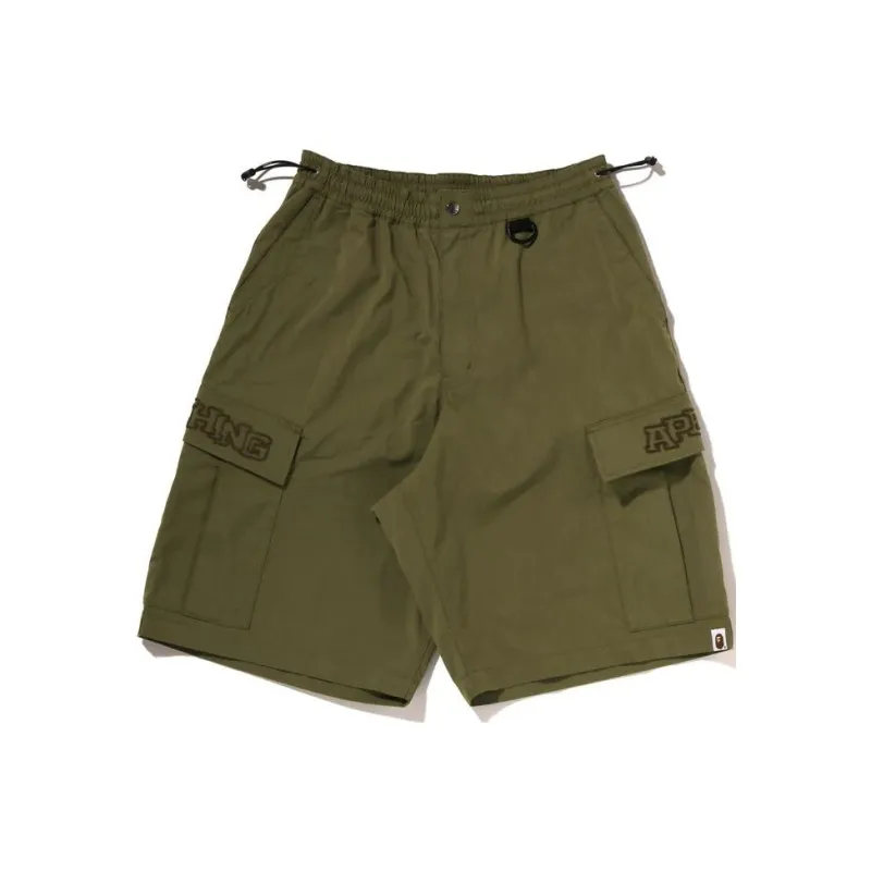 Bape Wide Cargo Shorts-6