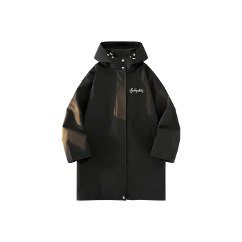 BOBBY ABLEY Trench Coat Unisex Black