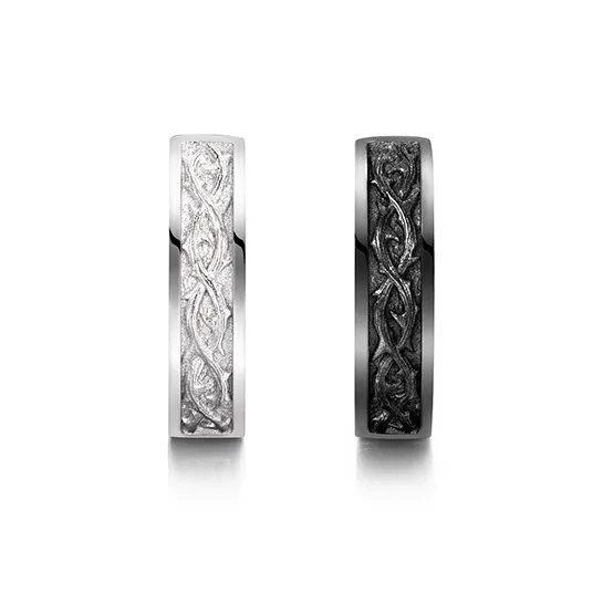 IDEAGEMER 925 Sterling Silver Earrings Men's-3