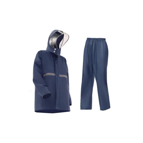 RAINFREEM Polyester Two Piece Cycling Outdoor Raincoat Set