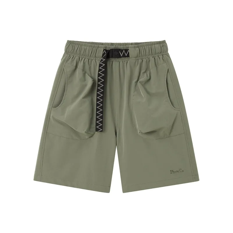 Phew Casual Shorts Unisex Army Green-0