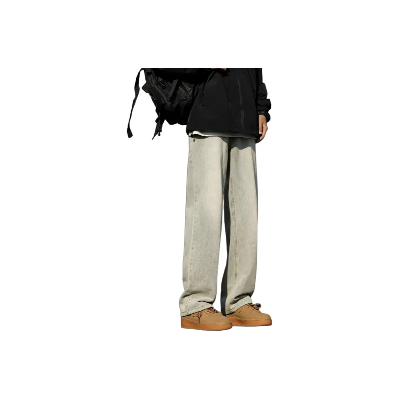 WARNING LIGHT Jeans Unisex Mud-Colored-13