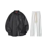Clothing Set (Black Shirt+White Pants)