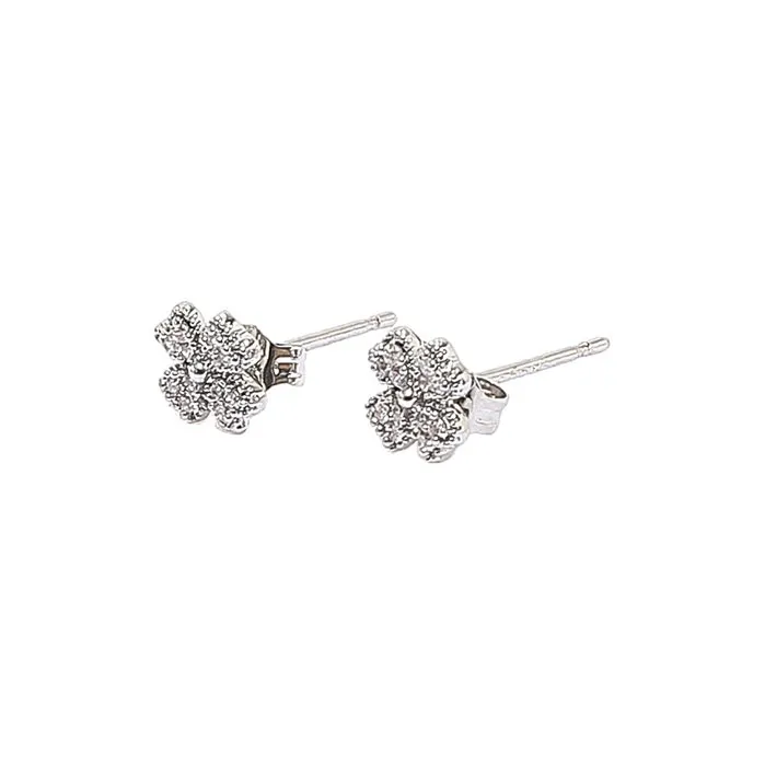 WIR ORNAMENTS Gold Plated Copper Stud Earrings Women's-5