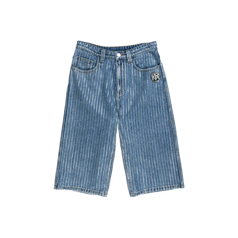 TCH Denim Shorts Unisex Denim Blue-0
