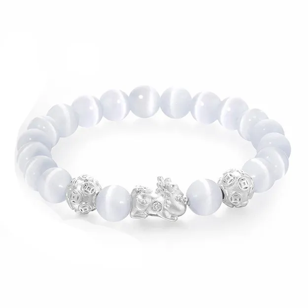Yagu Glass Cat Eye Bracelets Unisex-2