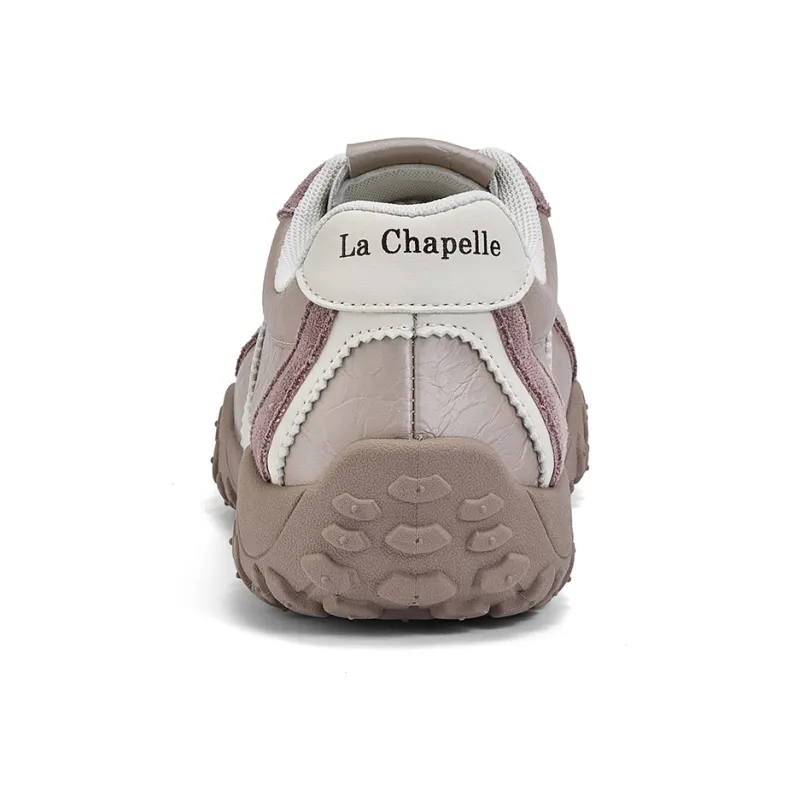 La Chapelle Abrasion Resistant Slip Resistant Cushioning Height Increasing Low Top Casual Shoes Women's Pink-3