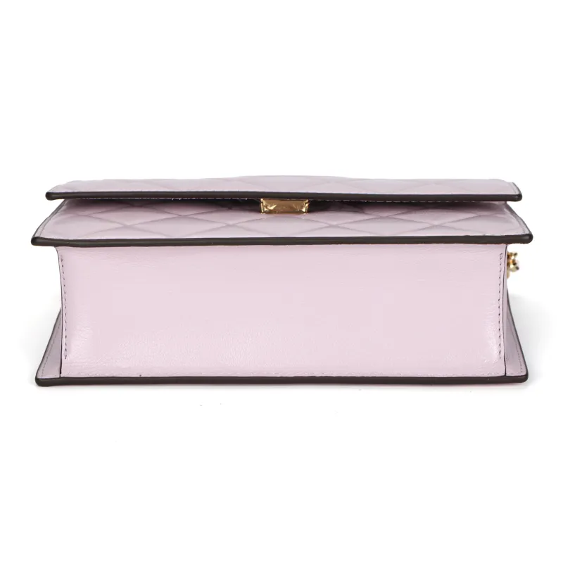 TORY BURCH Fleming Sheepskin Crossbody Bag, Shoulder Bag Trumpets Women's Purple-3