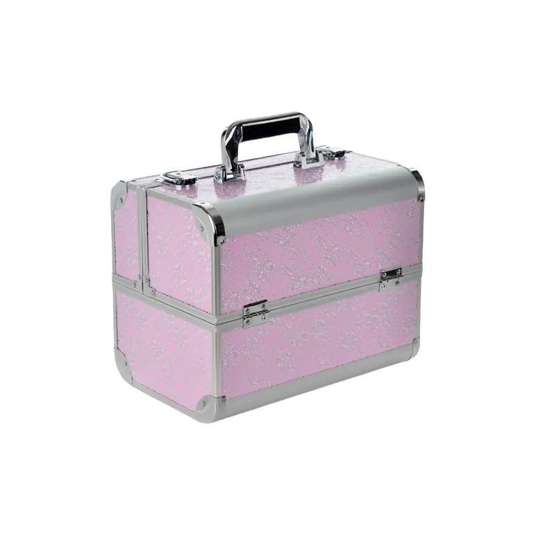 Sweet Pillow House Aluminum Alloy Double Layer Large Capacity Makeup Tool Case-3