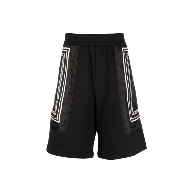 VERSACE La Greca Logo Printed Shorts-0