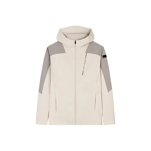 Anta Variety Training Collection Trench Coat Men's Pine Smoke Gray/Chalk White