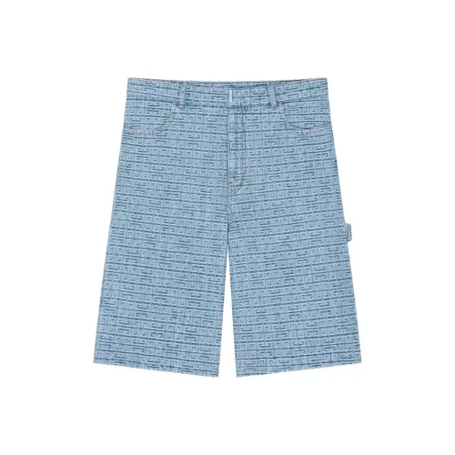 Givenchy 4G Denim Carpenter Bermuda Shorts