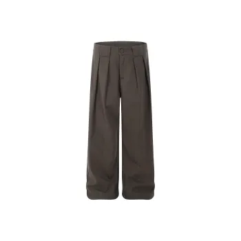 HEIYIXIANSHENG Suit Trouser Unisex Dark Brown