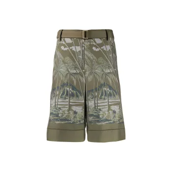 Sacai Casual Shorts Men Green