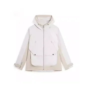 XTEP Trench Coat Men's Misty Light Gray