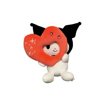 Sanrio Kuromi Hug Heart Dolls Plush Pendant