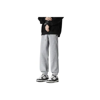 FASTFISH Casual Pants Unisex Light Gray