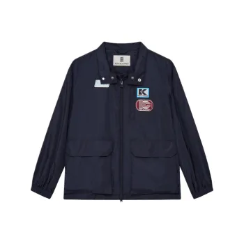 KENT&CURWEN SS25 Trench Coat Unisex Navy Blue