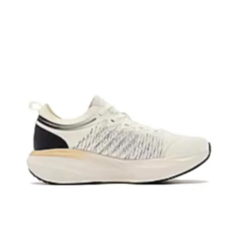 QIAODAN Cushioning Low Top Running Shoes Women's Beige Black-1
