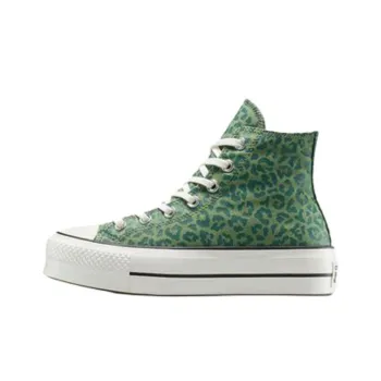 Chuck Taylor All Star Women's Converse Lift Platform High 'Green Leopard' Women's