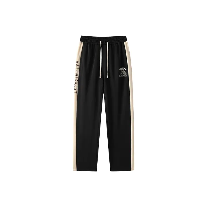 Green forest Skull-print Unisex Casual Pants-7