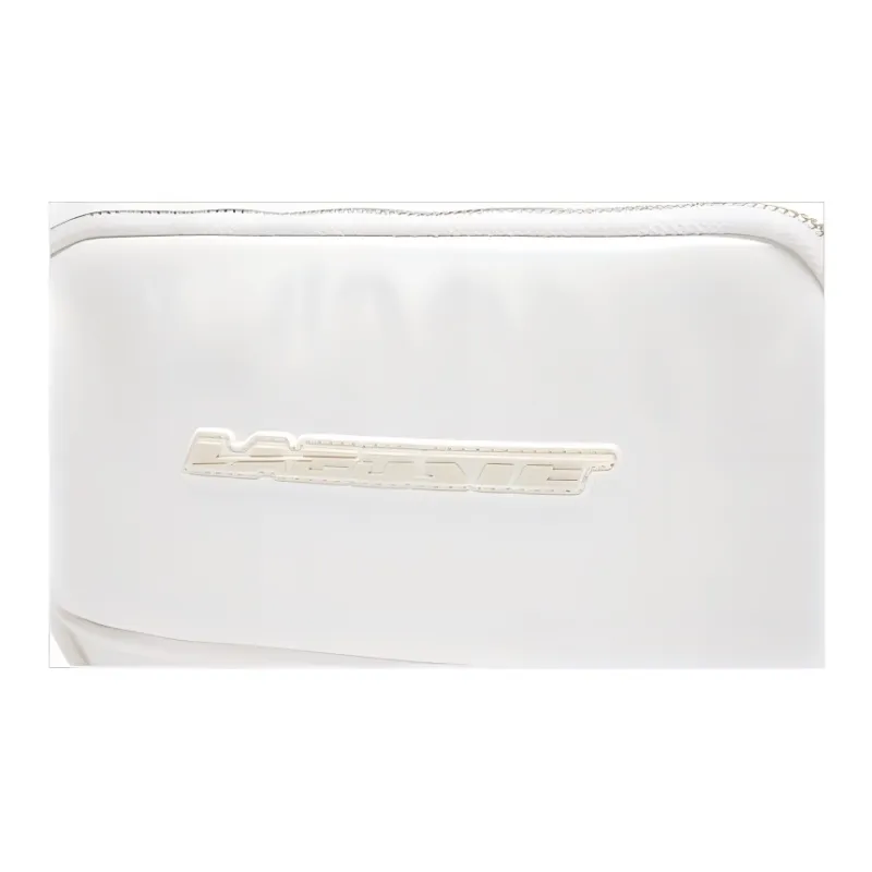 LACOSTE PU Saddle Bag Shoulder Bag Crossbody Bag Medium Size Unisex Cream White-2